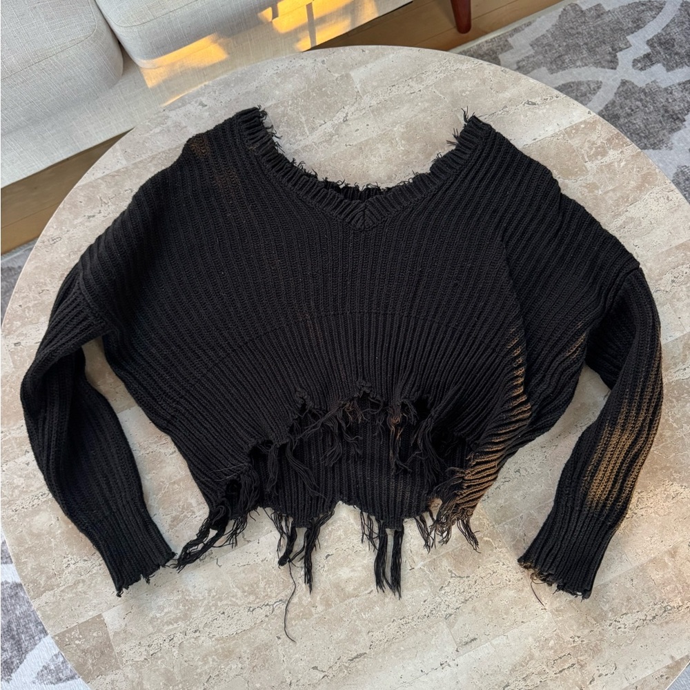 Boutique Black off the shoulder sweater